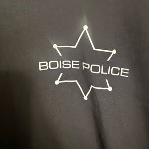 Black Boise Police Shirt LEO IDAHO Law Enforcement, XL